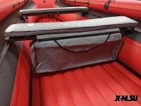 Комплект мягких накладок с сумкой для лодок 110*20 серый