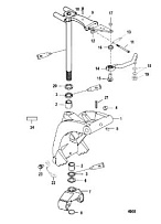 Поворотный кронштейн 2-Х ТАКТНОГО ПЛМ MERCURY 55 Серийный номер от 0G590000 до 0G760299
