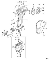 Корпус карданного вала, Bigfoot 4-Х ТАКТНОГО ПЛМ MERCURY 9.9 Серийный номер от 0P325500 и выше