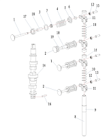 ЧАСТИ КЛАПАНА 4-Х ТАКТНОГО ПЛМ SEANOVO F9.9BMS