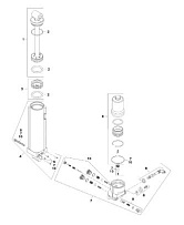 Manual tilt assist components 2-Х ТАКТНОГО ПЛМ MERCURY 90 Серийный номер от 9793577 до 0P016999