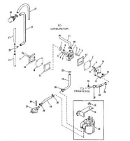 Топливный насос 2-Х ТАКТНОГО ПЛМ MERCURY 60 Серийный номер от 0D000750 до 0G290584